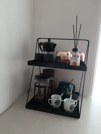 استند رومیزی تزیینی مدل دو طبقه لوکسینه