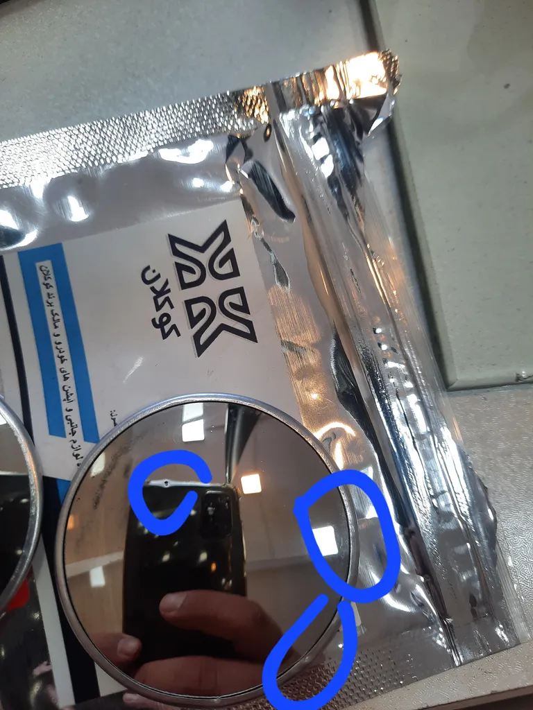 آینه نقطه کور خودرو کوکلان  مدل AY_sliver بسته 2 عددی