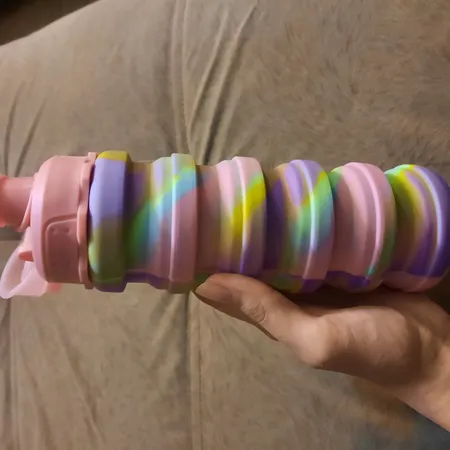 قمقمه مدل سلیکونی تاشو گنجایش 0.5 لیتر