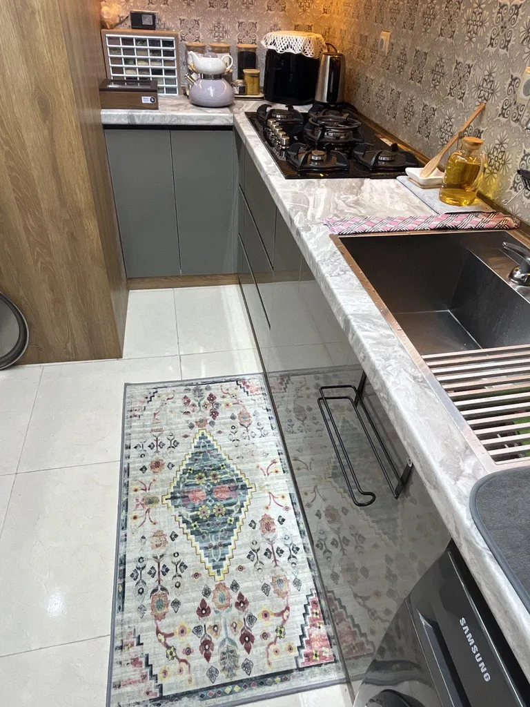 فرش ماشینی مدما مدل فرح کد 351 زمینه کرمی