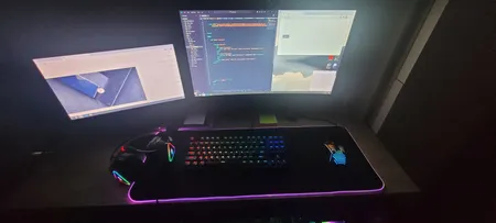 ماوس پد مخصوص بازی مدل RGB 80x30