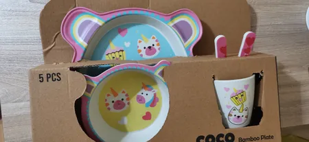 ظرف غذا 5 تکه کودک کوکو طرح unicorn
