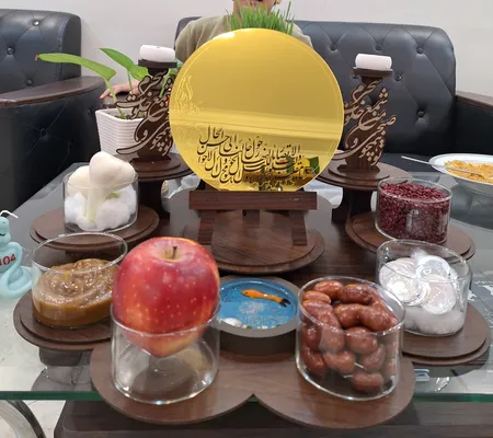 مجموعه هفت سین 4 پارچه طرح نگار کد B87