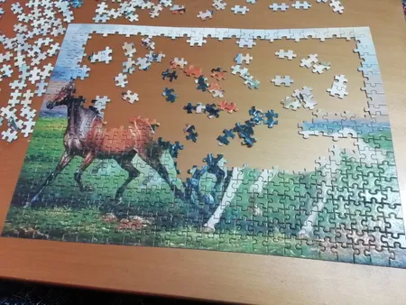 پازل 500 تکه ایران پازل طرح اسب های زیبا