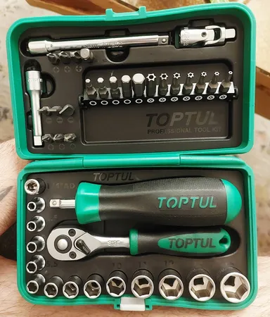 مجموعه 41 عددی آچار بکس تاپ تول کد GADW4101