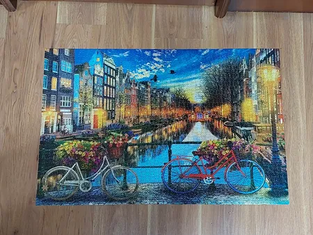 پازل 2000 تکه ایران پازل طرح دوچرخه و طبیعت