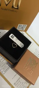 تجریه خرید انگشتر طلا 18 عیار زنانه ماوی گالری مدل قلب توخالی