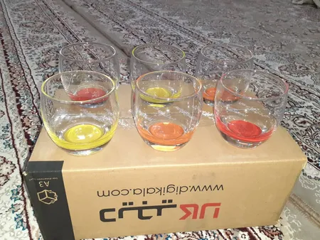 لیوان پاشاباغچه مدل Barrel کد 98537 بسته 6 عددی