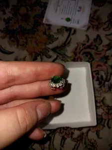 تجریه خرید آویز گردنبند نقره زنانه سلین کالا مدل زبرجد کد ce-zeb8