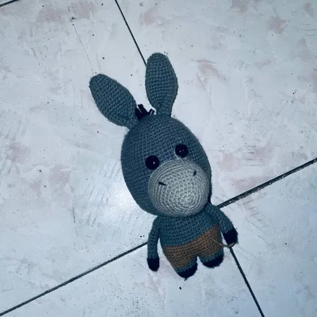 عروسک بافتنی مدل الاغ کد 01