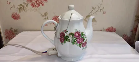 قوری برقی مرجان مدل گلسرخی کد 14