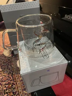 فنجان مدل دوجداره کد 151 بسته 2 عددی