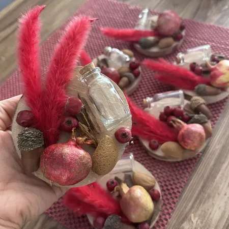 میوه تزیینی مدل بلوط بسته 10 عددی