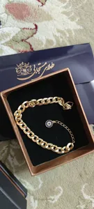 تجریه خرید دستبند طلا 18 عیار زنانه طلای مستجابی مدل گلستانه چشم نظر کد 67089