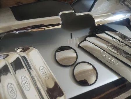 فلاپ آینه بغل خودرو طرح کروم مناسب برای پراید بسته 2 عددی