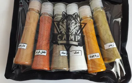 نظم دهنده سفری مدل جا ادویه کمپ مجموعه 6 عددی