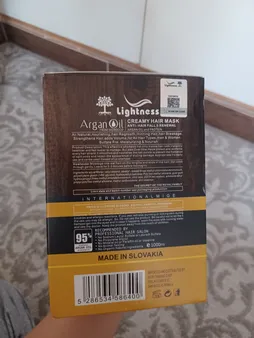 ماسک مو لایتنس مدل Argan oil حجم 1000 میلی لیتر