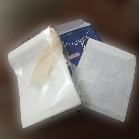 فیلتر چای مجلل مدل نخ دار بسته 50 عددی