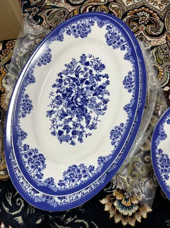 سرویس غذاخوری 28 پارچه 6 نفر چینی زرین ایران مدل ایتالیا اف فلورانس درجه عالی