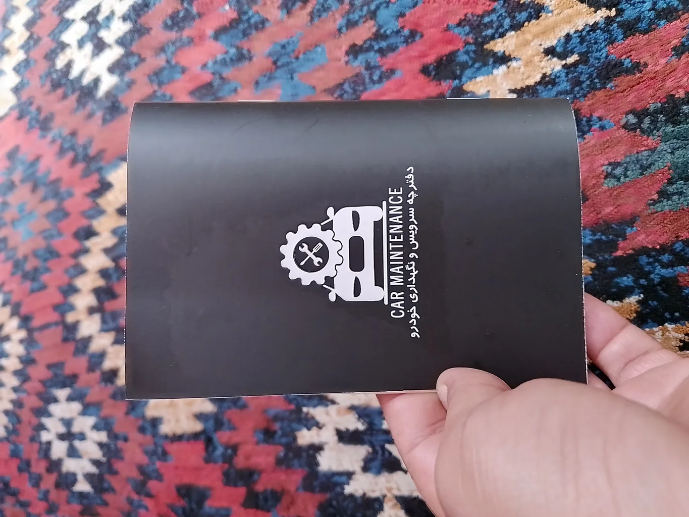 سطل زباله خودرو این چنتا مدل Earth به همراه جای دستمال کاغذی و دفترچه سرویس خودرو