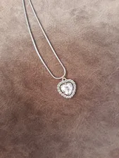 تجریه خرید آویز گردنبند زنانه مدل قلب نگین دار AG 336