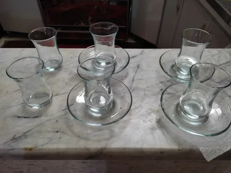 ست استکان نعلبکی 12پارچه کاوه سری گلجام کد 218