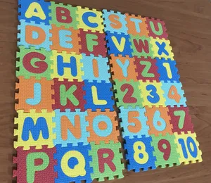 تجریه خرید پازل 36 تکه بافوم طرح حروف و اعداد لاتین کوچک مدل فومی