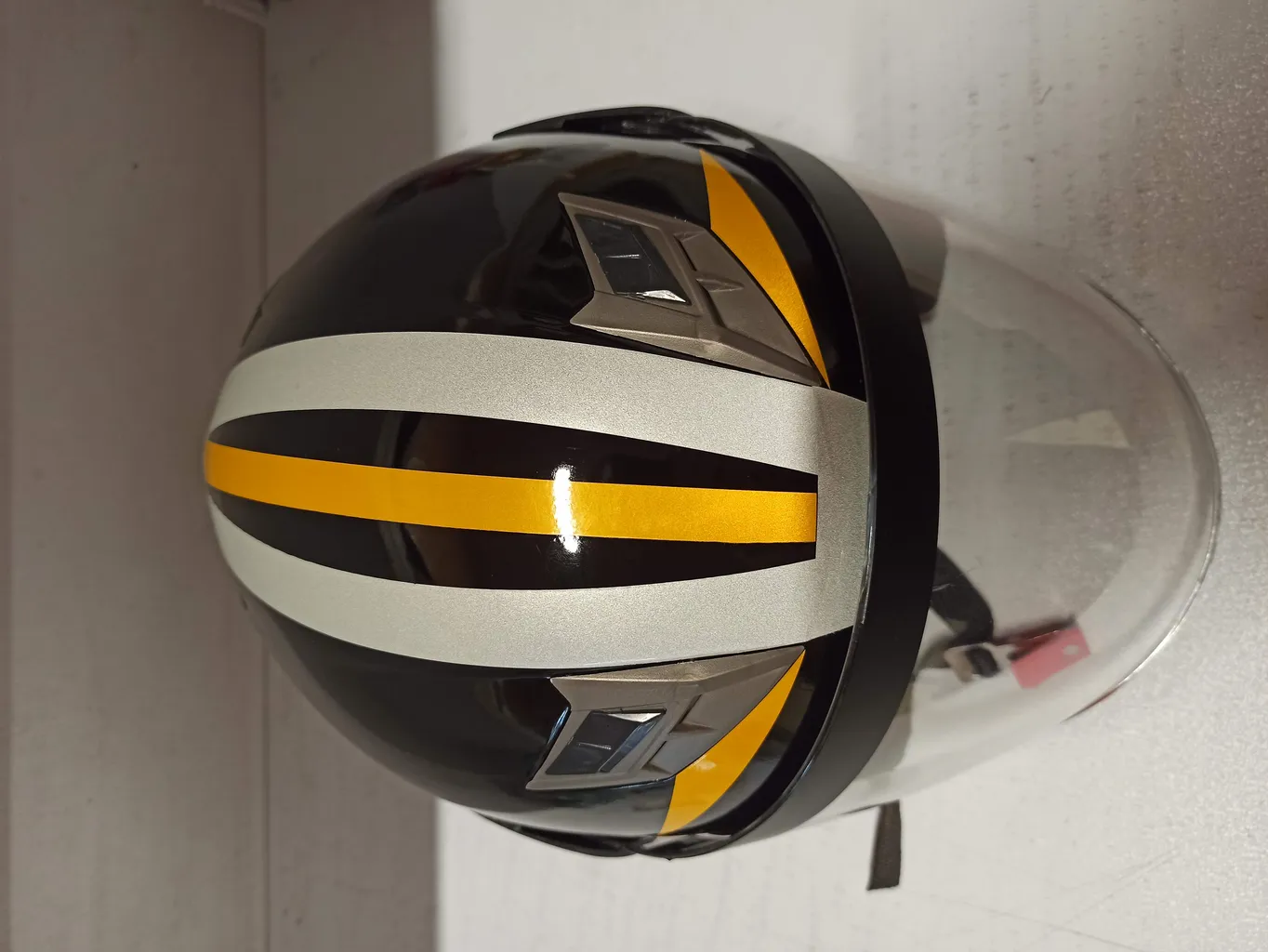 کلاه کاسکت رادین پلیمر مدل New_Radin_Bright_Black