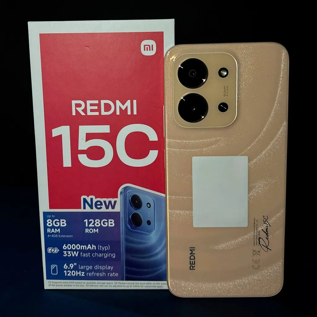 گوشی موبایل شیائومی مدل Redmi 15C 4G دو سیم کارت ظرفیت 128 گیگابایت و رم 4 گیگابایت