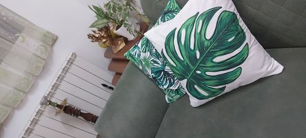 کاور کوسن هزاردستان طرح برگ ها مدل co598 مجموعه 4 عددی