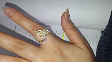 انگشتر زنانه مدل پروانه کد 00714