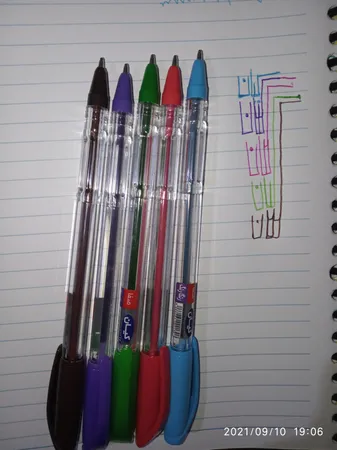 خودکار رنگی کیان قطر نوشتاری 1 میلی متر بسته 50 عددی