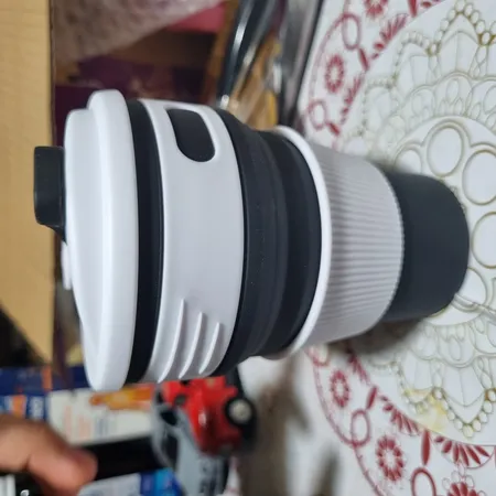 لیوان سفری مدل سیلیکونی تاشو گنجایش 0.35 لیتر