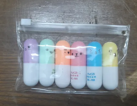 ماژیک علامت گذار مدل Pill بسته 6 عددی