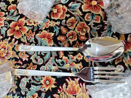 سرویس قاشق و چنگال 92 پارچه نیوهوم طرح هخامنش