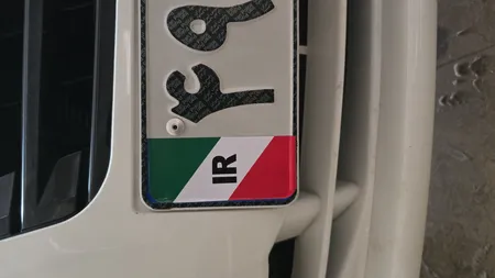 برچسب پلاک خودرو مستر راد طرح پرچم ایران مدل 1221بسته دوعددی