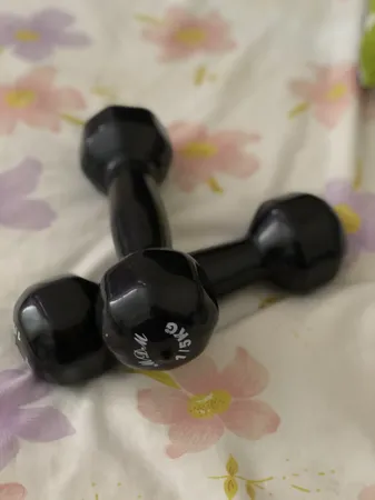 دمبل ایروبیک روکش دار 1.5 کیلوگرمی بسته دو عددی