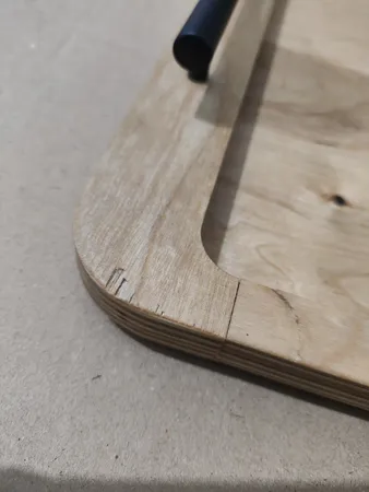 سینی گردو مدل چوبی دسته دار SN013