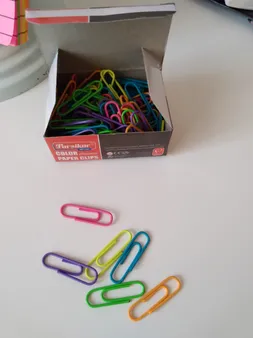 گیره کاغذ رایدین مدل رنگی سایز 28-33میلی متر - بسته 100 عددی