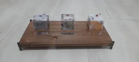 پارافین جامد شمع مدل کریستالی وزن 700 گرم