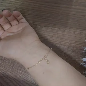 تجریه خرید دستبند طلا 18 عیار زنانه مدل البرنادو 01042