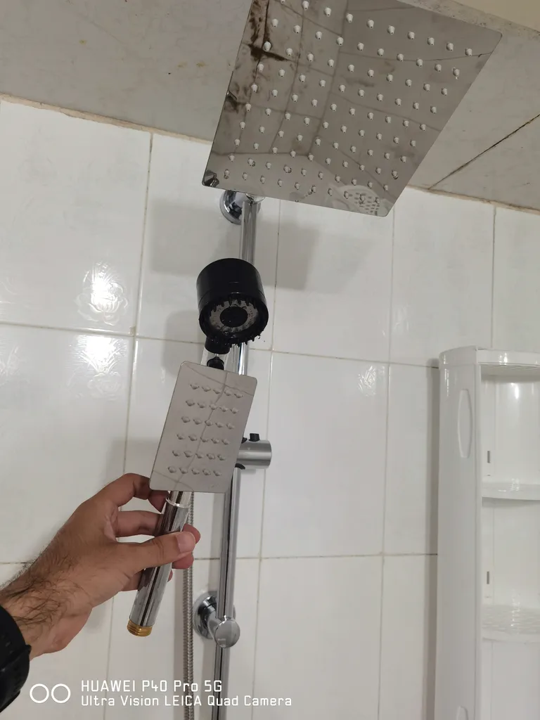 علم دوش حمام ریکان مدل یونیورست استیل سوبان