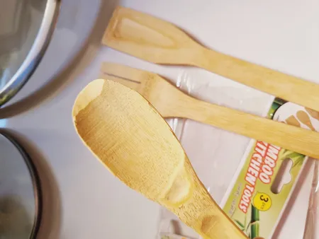 کفگیر چوبی کد AR92 مجموعه 3 عددی