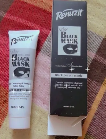 ماسک صورت رینوزیت مدل carbon active حجم 100 میلی لیتر