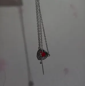تجریه خرید گردنبند مدل دوستی قلب و شمشیر بسته 2 عددی