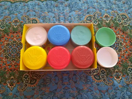 رنگ انگشتی 6 رنگ آریا مدل 7003