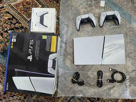 کنسول بازی سونی مدل PlayStation 5 Slim Digital Edition ظرفیت یک ترابایت ریجن 2016B اروپا به همراه دسته اضافه