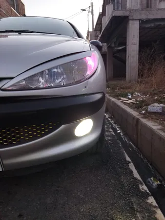 لامپ هدلایت خودرو مدل C6 H1 مناسب برای پژو 206 بسته دو عددی