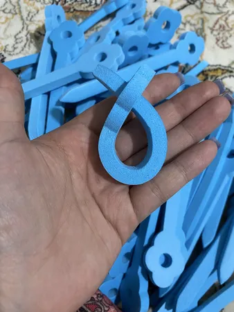 بیگودی مو مدل فومی بسته 50 عددی