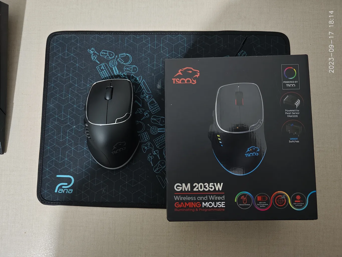 ماوس بی سیم مخصوص بازی تسکو مدل GM 2035